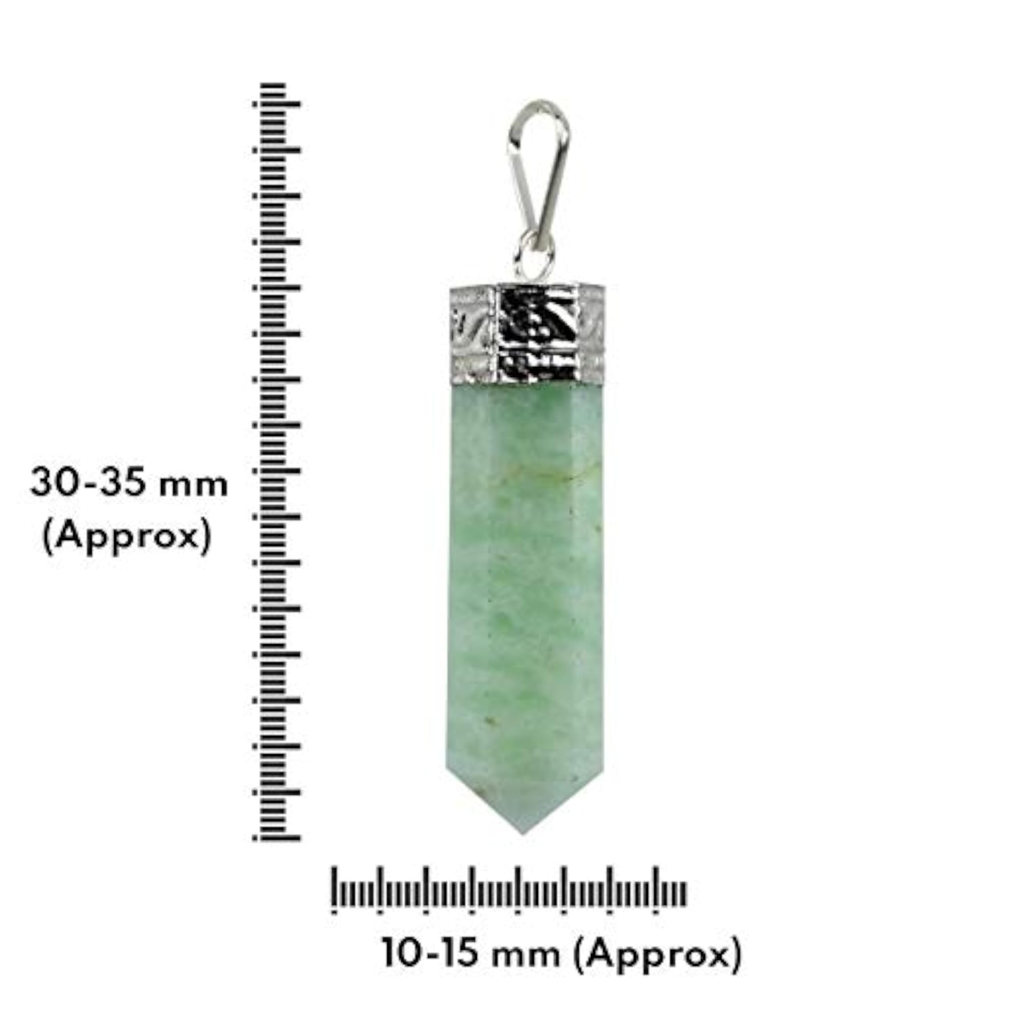 AAA Certified Amazonite Pencil Pendant Locket